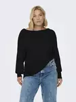 Only Carmakoma Sweater New Adaline black - Women's knitwear - 139125 - 1