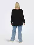 Only Carmakoma Sweater New Adaline black - Women's knitwear - 139125 - 3