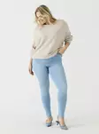 Only Carmakoma women's plus size jeans Thunder Reg Push Up light blue denim - Women's jeans - 137755 - 1