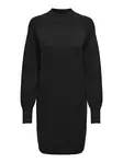 Only Carmakoma women's plus size knitted dress Highneck black - Women's knitwear - 137455 - 1