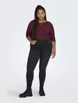 Only Carmakoma Shirt Lamour cabernet - Women's long sleeved shirts - 139025 - 2