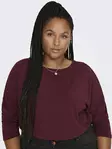 Only Carmakoma Shirt Lamour cabernet - Women's long sleeved shirts - 139025 - 4