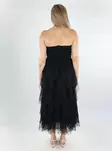 Only frill hem dress Sky Long black - Dresses and tunics - 138565 - 2
