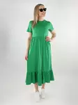 Only organic cotton dress ONLMAY Peplum green bee - Dresses and tunics - 138205 - 1