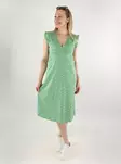 Only organic cotton dress Wrap Midi green bee/mia ditsy - Dresses and tunics - 138125 - 1