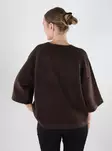 Only women's sweater Pullover 3/4 coffee bean - Women's knitwear - 140095 - 2