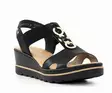 Rieker women's wedge sandals 67498-00 black - Rieker women`s sandals - 137955 - 4