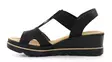 Rieker women's wedge sandals 67498-00 black - Rieker women`s sandals - 137955 - 2