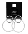 Snö of Sweden Earrings Ace big s/clear - Earrings - 136715 - 1