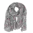 Veniz floral scarf 62671 grey - Women's scarfs - 138325 - 2