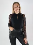 Vero Moda women's lace shirt Lace black - Women's long sleeved shirts - 139325 - 1