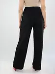 Vila wide-leg trousers Wide Button black - Women's trousers - 138885 - 2