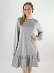 Vila women's sweatshirt dress O-Neck light grey - Dresses and tunics - 140085 - 1