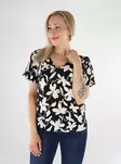 Vila women's t-shirt V-neck black beauty/po - Women's T-shirts - 136455 - 1