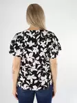 Vila women's t-shirt V-neck black beauty/po - Women's T-shirts - 136455 - 2