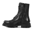 XD women's genuine leather combat boots 21705 green - Women's ankle boots - 139665 - 2