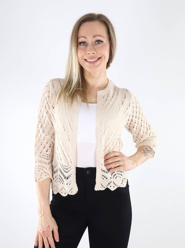 JDY women's cardigan Sun 3/4 off-white - Women's knitwear - 135335 - 1