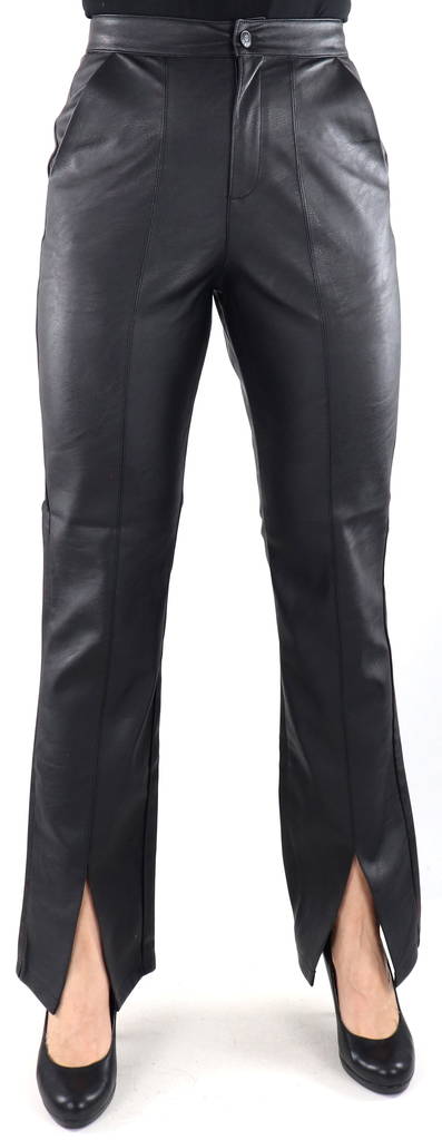 JJXX Pants slim hw faux, black - Women's trousers - 132025 - 1