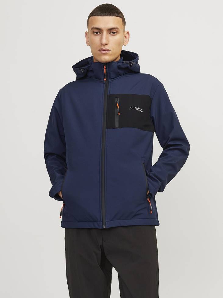Jack&Jones Tyson men's softshell jacket Navy blazer - Men's jackets - 135125 - 1