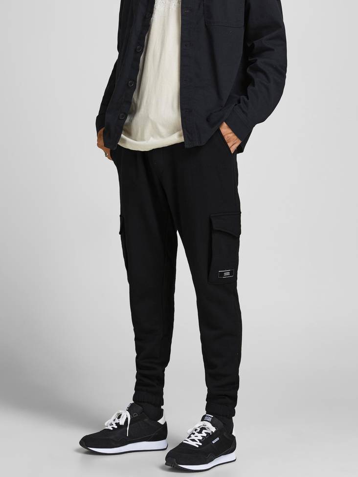 Jack & Jones Men's Sweat Pants Gordon, Black - Men's trousers - 129075 - 1