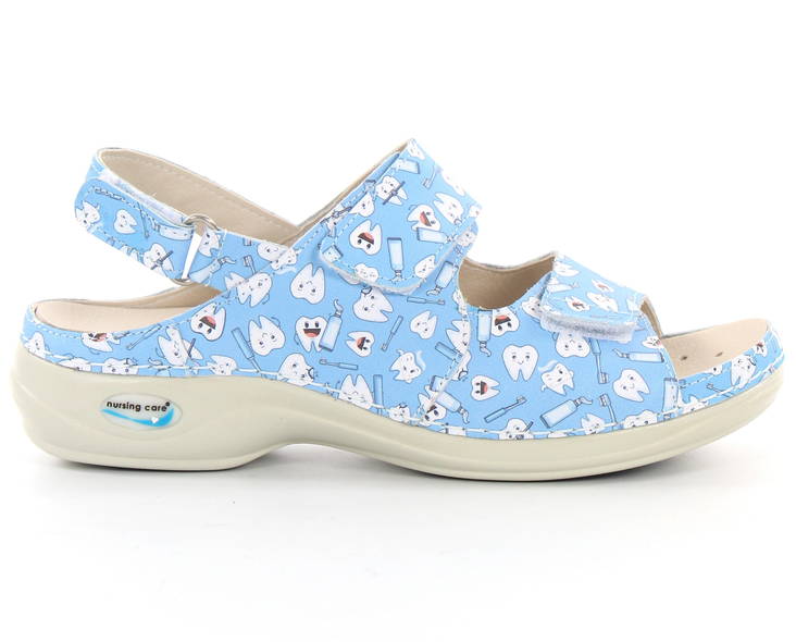 Nursing Care Machine Washable Sandals Leather, teeth - Women's work shoes - 126975 - 1