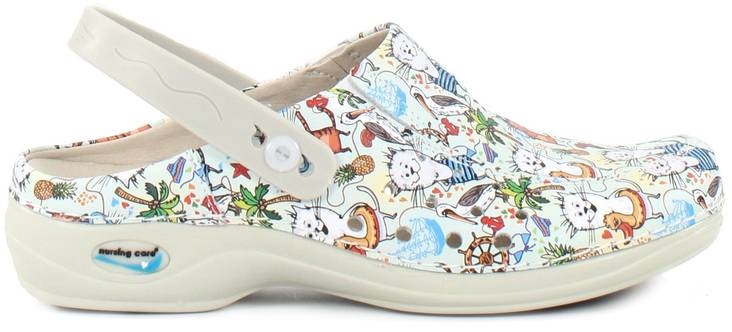 Nursing Care Machine Washable Work Shoes leather, Cartoon - Women's work shoes - 125175 - 1