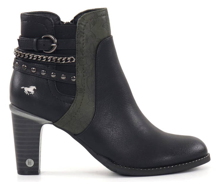 Mustang Ankle boots 1470-501-97 schwarz/gru - Women's ankle boots - 134325 - 1