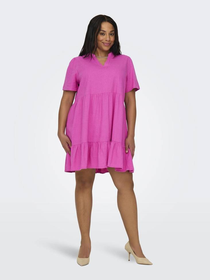 Only Carmakoma plus size dress Tiri-caro raspberry rose - Dresses and tunics - 135915 - 1