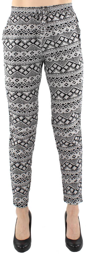 Only Pants Nova, White/Black - Women's trousers - 121055 - 1