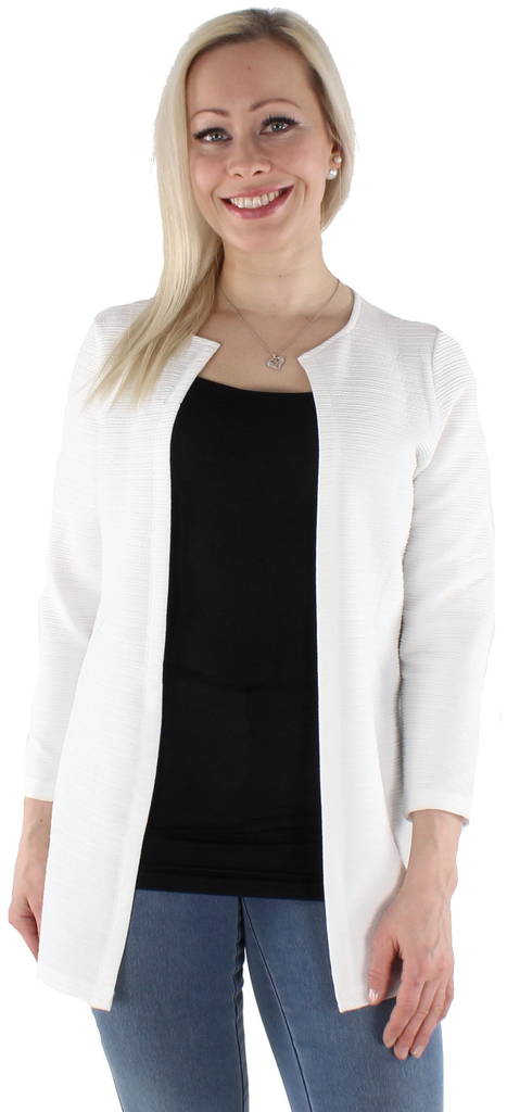 Only women's open model Cardigan 7/8 long, White - Women's knitwear - 126035 - 1