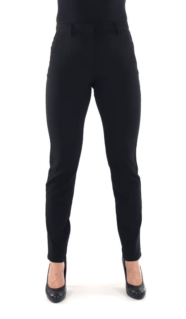 Pieces Chinos Skin MW black - Women's trousers - 134155 - 1