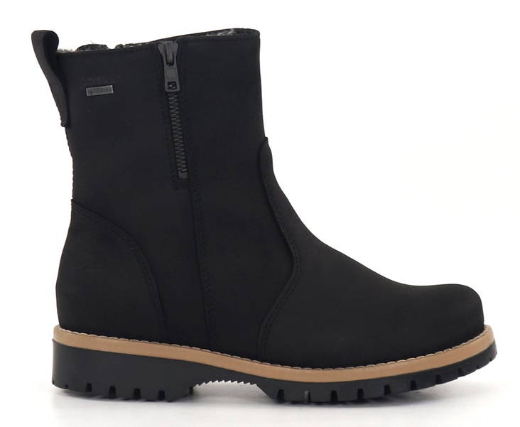 Pomar Ankle boots Tassu black rugged nubuk - Women's ankle boots - 134605 - 1