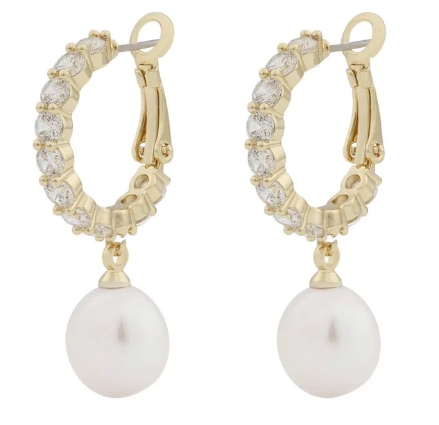 Snö of Sweden Earrings Saga ring g/clear - Earrings - 134995 - 1