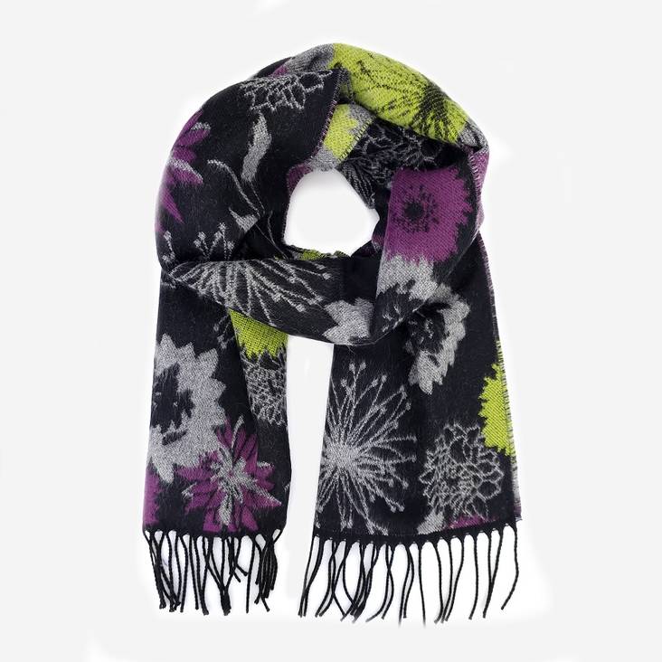 Veniz 66450 Scarf black / floral - Women's scarfs - 134975 - 1