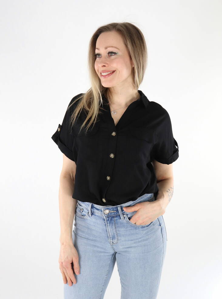 Vero Moda women's t-shirt Bumpy Shirt black - Women's T-shirts - 135955 - 1