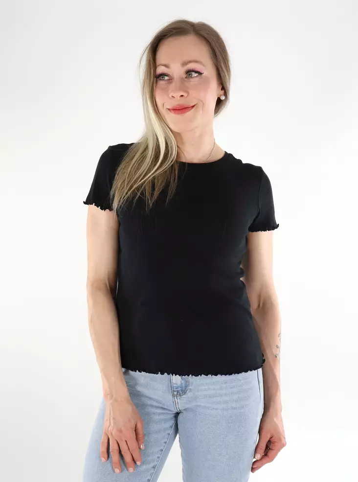 Vila women's t-shirt Pointa black - Women's T-shirts - 136335 - 1