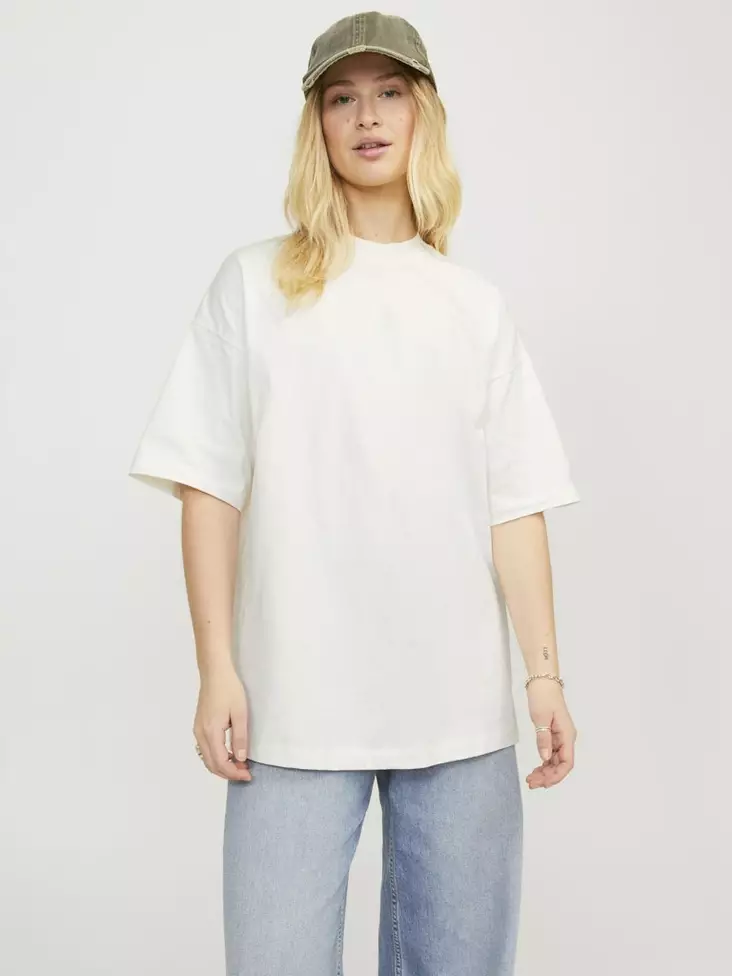 JJXX t-shirt Over size white - Women's T-shirts - 136475 - 1