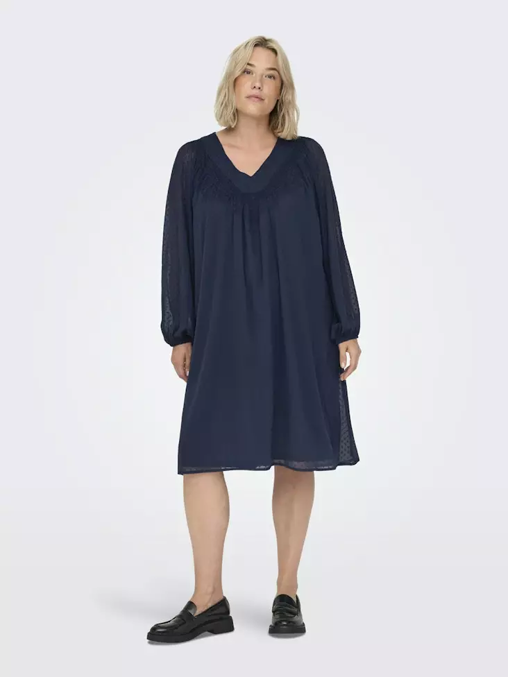 Only Carmakoma plus size dress V-Neck Naval academy - Dresses and tunics - 136795 - 1