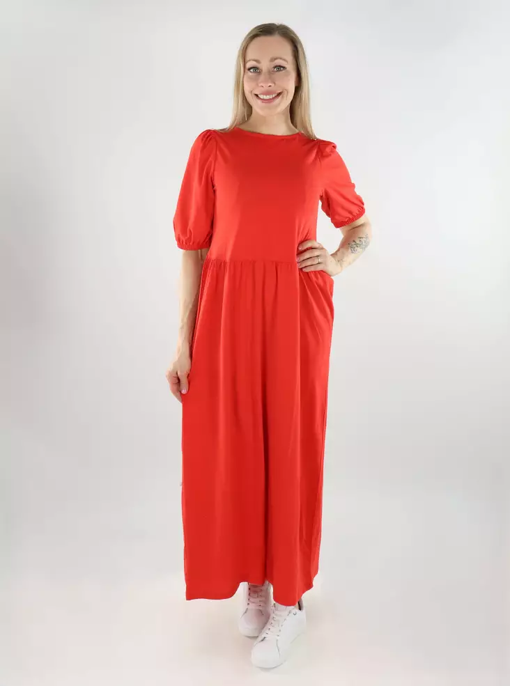 Vila midi dress VISUMMERA 2/4 Midi poppy red - Dresses and tunics - 138165 - 1