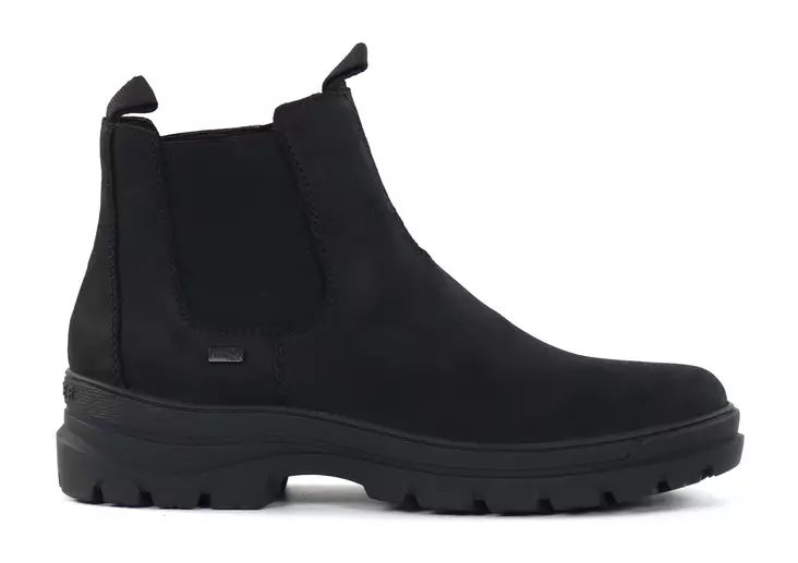 Rieker Men's Genuine Leather Studded Ankle Boots F5450-00 Black - Men's ankle boots and boots - 139175 - 1