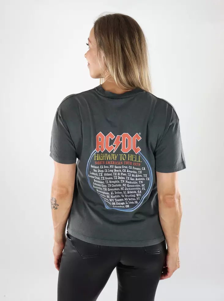 JJXX women's t-shirt JJXXACE RLX dark grey/AC-DC - Women's T-shirts - 139215 - 1