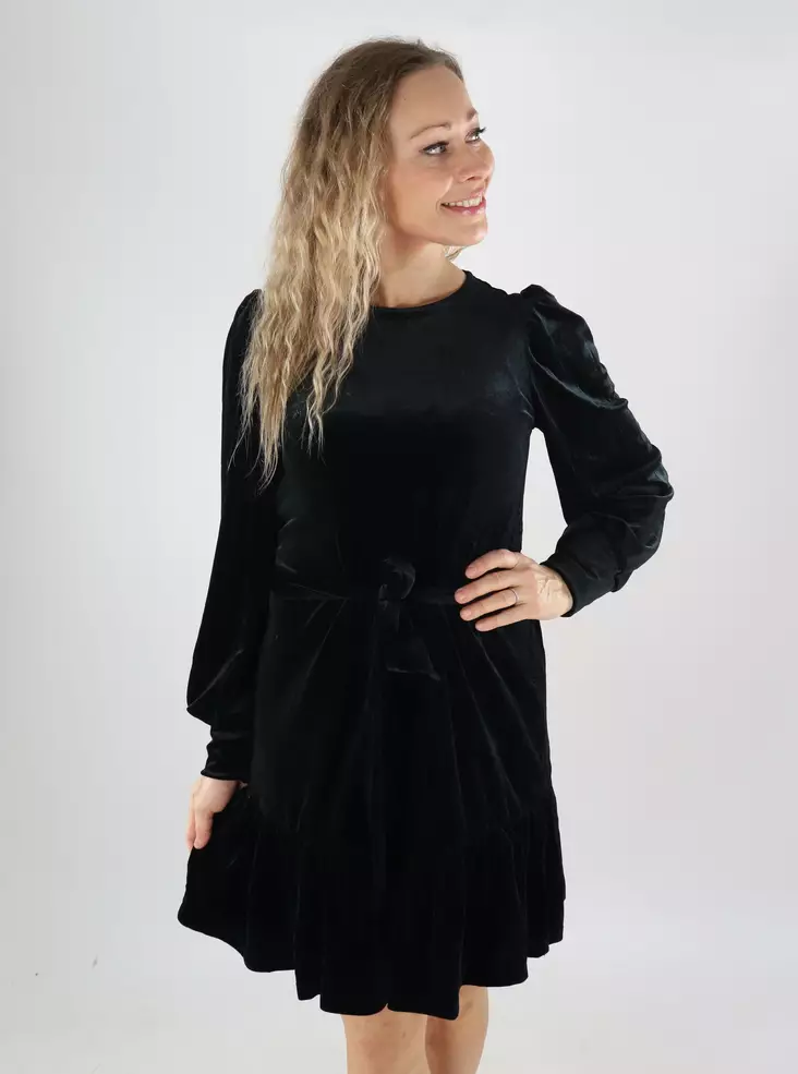 Vila velvet dress O-Neck black beauty - Dresses and tunics - 139455 - 1
