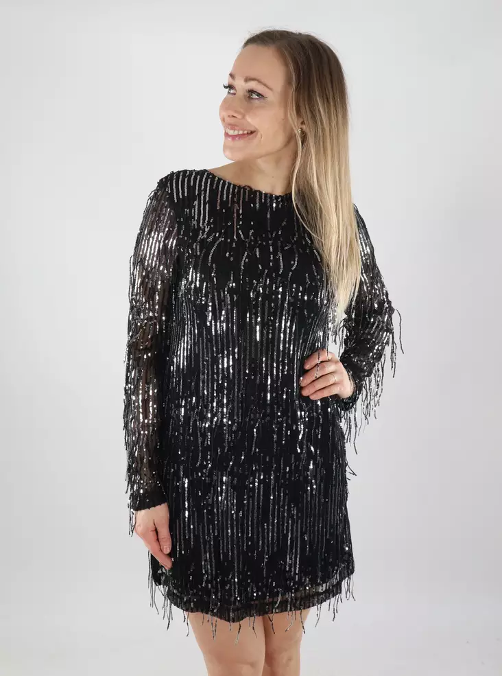 Only sequin dress ONLSPACY Sequins black/silver - Dresses and tunics - 139975 - 1