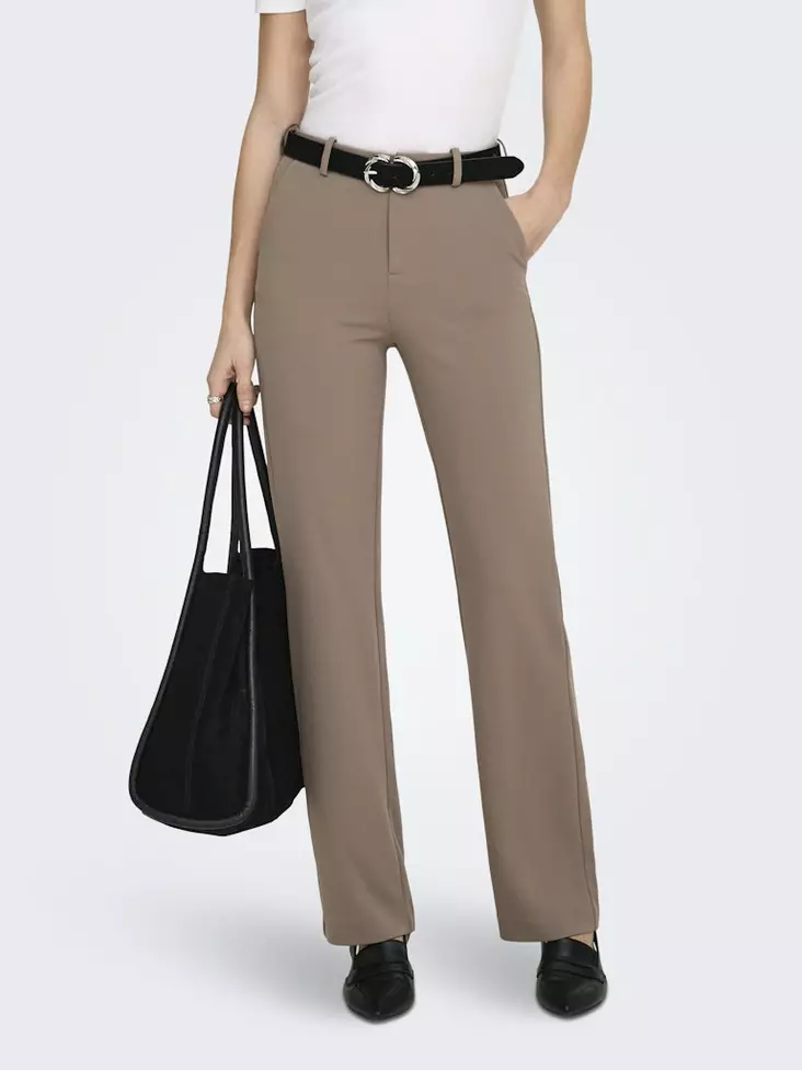 Only women's trousers Raffy-yo mid fossil - Women's trousers - 140055 - 1