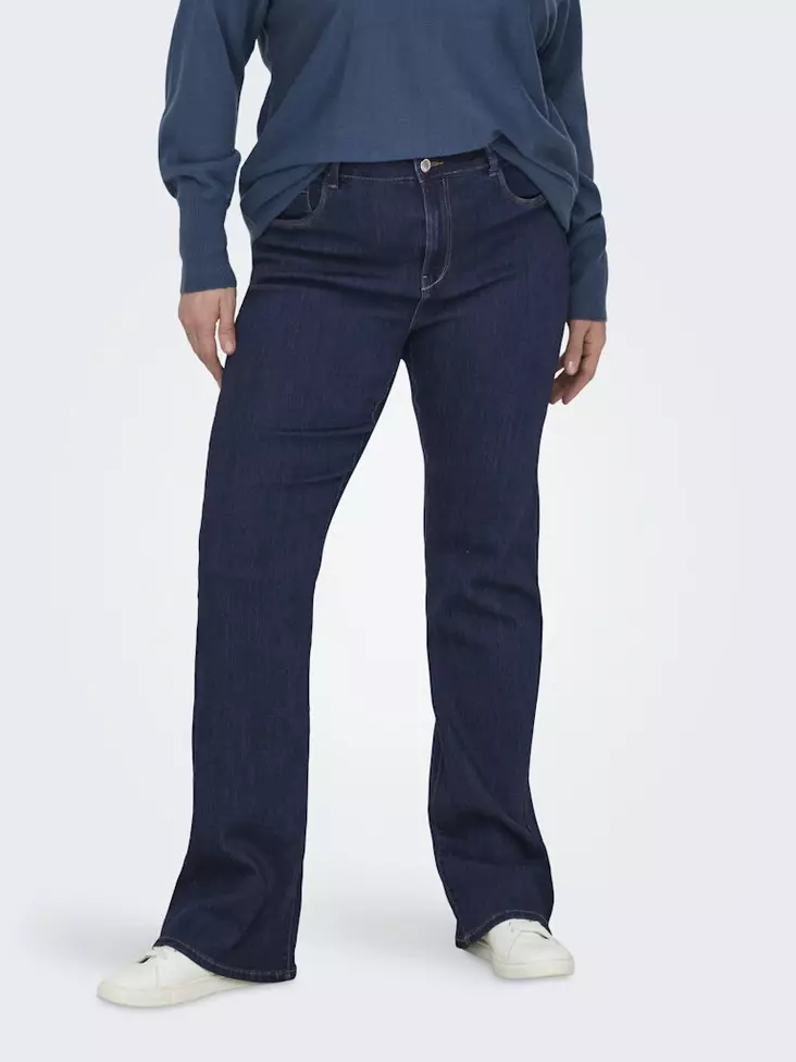 Only Carmakoma Plussize Jeans Thunder flared dark blue - Women's jeans - 140665 - 1
