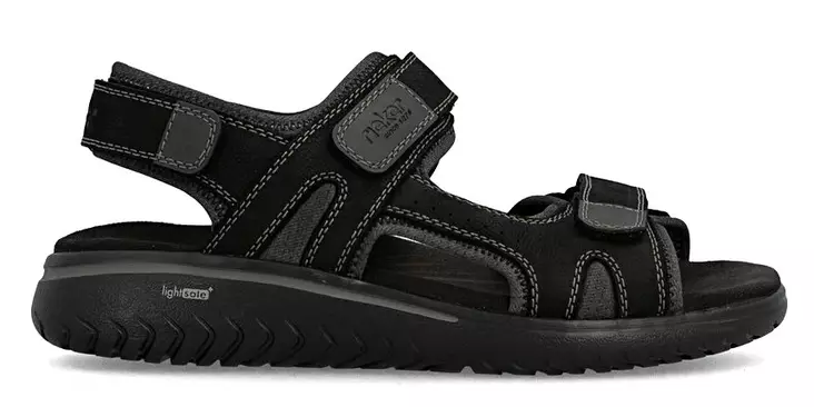 Rieker men's sandals 26450-00 black - Men's sandals - 140785 - 1