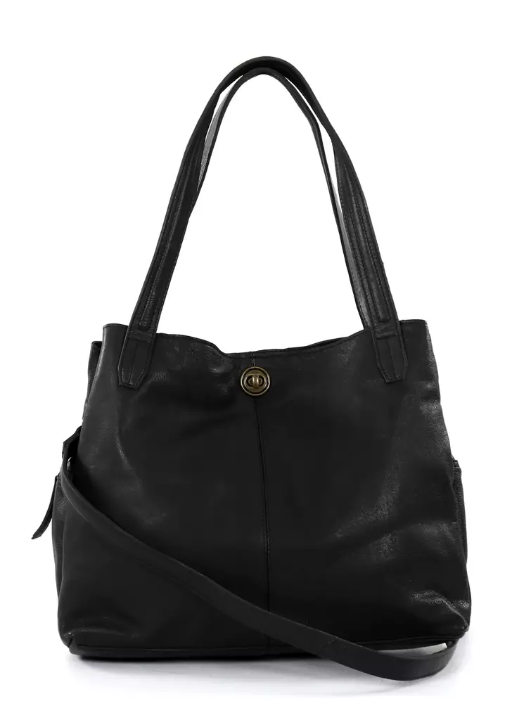 House of Sajaco genuine leather shoulder bag 3030114 black - Handbags - 137475 - 1