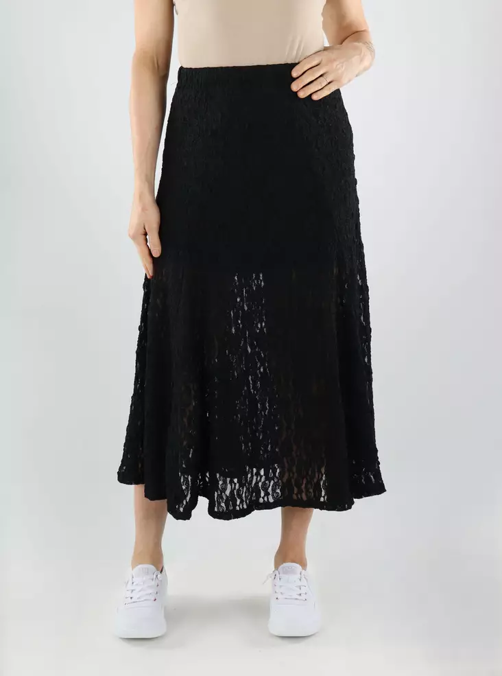 JDY skirt long lace black - Skirts - 141045 - 1