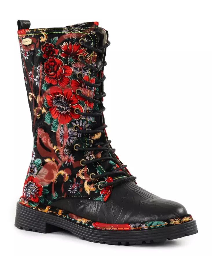Laura Vita women's ankle boots with a lace-up design Incaso 18 charbon - Women's ankle boots - 138985 - 1