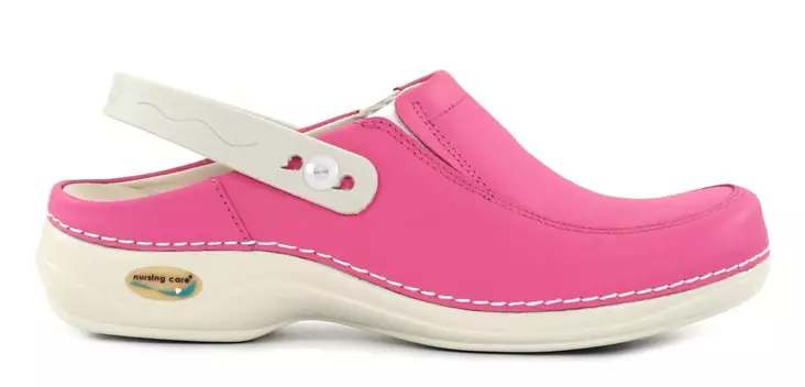 Nursing Care Machine Washable Genuine Leather Work Shoes WG4P09 Paris Fuchsia - Women's work shoes - 112205 - 1